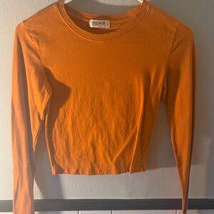 Orange Long Sleeve Top